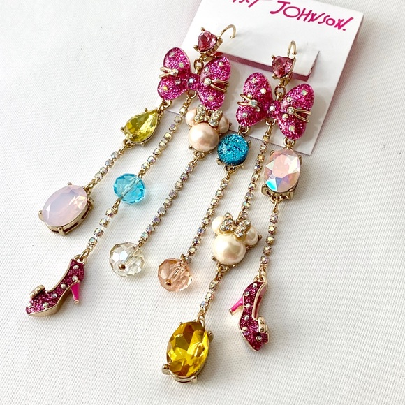Betsey Johnson 'Disney Collection' Minnie Mouse Charm Earrings